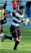  ?? JOHN BISSET/FAIRFAX NZ ?? Temuka speedster Kalavini Leatigaga will be a key on attack for the Magpies.