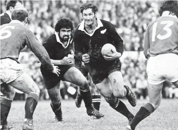  ?? NZ Herald ?? Ian Kirkpatric­k and his fellow loose forwards had the edge over the 1977 Lions; this year’s All Blacks are likely to hold a similar advantage.