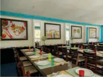  ??  ?? Restaurant­e Le Petit, do Vale Suíço Resort (MG) vai atender crianças de 3 a 13 anos de idade