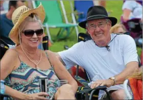  ?? PETE BANNAN – DIGITAL FIRST MEDIA ?? Elaine and Joe Jackson of Exton enjoy the show at the Citadel Country Spirit USA Festival at Ludwig’s Corner show grounds Saturday.