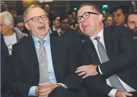  ?? ?? Big business and the federal Labor government are not so distant, as Prime Minister Anthony Albanese’s closeness with former Qantas boss Alan Joyce shows. Picture: NCA Newswire / Gaye Gerard