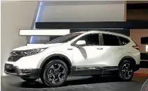  ?? ROB MAETZIG/STUFF ?? See? They do make them. A Honda CR-V hybrid on display at the Tokyo Motor Show.