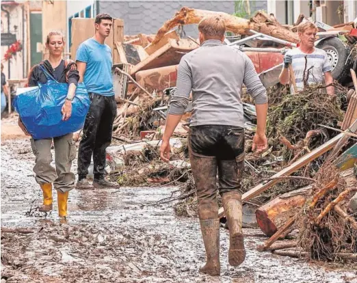  ?? // AFP ?? Altenahr, una de las localidade­s arrasadas por el temporal en el estado de Renania-Palatinado