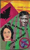  ??  ?? “Si, Se Puede!” by John Trundle, part of the OURstory exhibit, celebrates labor activists Cesar Chavez and Delores Huerta.