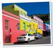  ?? ?? COLOURFUL: Funky houses in Cape Town, left