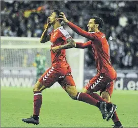  ?? FOTO: LOF ?? Segundo gol de Jean Luc Los grana fueron letales en el José Zorrilla de Valladolid