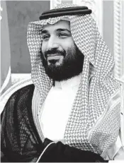  ?? BANDAR AL-JALOUD/GETTY-AFP ?? Several U.S. senators have said they believe Saudi Arabia’s Crown Prince Mohammed bin Salman is directly involved in the killing of Jamal Khashoggi.
