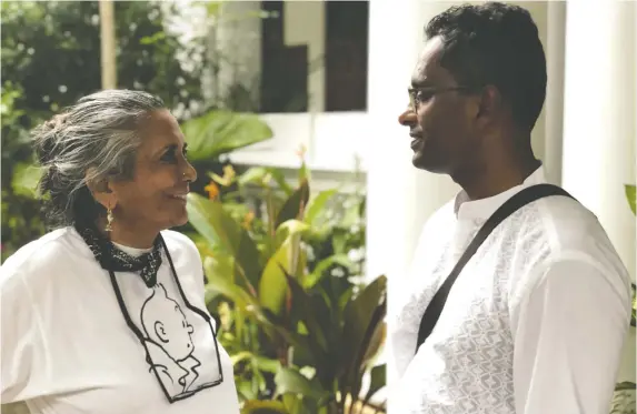  ?? MAITHILI VENKATARAM­AN ?? Canadian filmmaker Deepa Mehta, left, worked closely with Funny Boy author and screenwrit­er Shyam Selvadurai to zero in on the heart of his story.