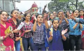  ?? HT FILE ?? The rape and murder of a teenager in Shimla’s Kotkhai Girl had sparked off wide spread protests across Himachal Pradesh.