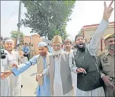  ??  ?? SAS Geelani, former chairman Hurriyat Conference, at a protest in Srinagar in 2016.