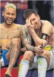  ?? FOTO: IMAGO IMAGES ?? Lionel Messi (re.), hier mit Neymar, ist in Baden nicht dabei.