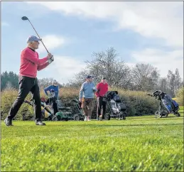  ?? Ref: 13-0721I ?? Golfers returned to the course at West Berkshire