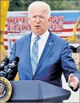  ?? ?? Chicken little? President Biden blames Republican­s for a debt-ceiling ‘meteor,’ but Dems can stop it from striking all by themselves.