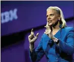  ??  ?? IBM CEO Rometty: a $34bn deal