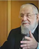  ?? (Marc Israel Sellem) ?? TEL AVIV Chief Rabbi Yisrael Meir Lau.