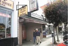  ?? Lea Suzuki / The Chronicle ?? Portals Tavern has an 82year history on San Francisco’s West Portal commercial strip. The owners are closing it, saying the new landlord won’t extend their lease.