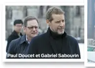  ??  ?? Paul Doucet et Gabriel Sabourin