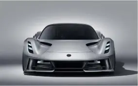  ??  ?? Above and below: the £2.2m Lotus Evija, the first British all-electric car, features rear-body Venturi wind tunnel technology creating exceptiona­l on-road downforce