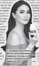 How Heart Evangelista takes glutathione