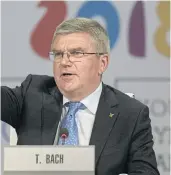  ??  ?? IOC president Thomas Bach during the Youth Olympics in Argentina last month.
