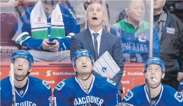  ?? — THE CANADIAN PRESS FILES ?? There is plenty to like about head coach Willie Desjardins, including his success in developing some of the key pieces of the Canucks’ young core.