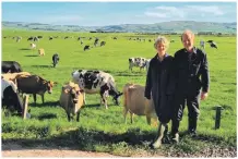  ?? ?? Elaine and Tommy Ralston have sold Dhurrie Farm after more than 40 years of dairy farming.