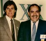  ??  ?? ROBERT H. Miller with Jenner during a corporate event in the US in the early ’90s