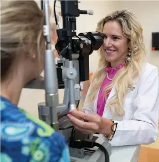  ?? ?? Dr. Shauna Berry, a pediatric ophthalmol­ogist, advises that early detection and correction is the smart way to protect your child’s long-term vision.