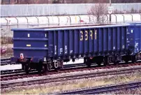  ?? ?? New GBRf JNA-U ‘Jumbo’ open box wagon No. 81 70 5932 123-9 in Small Heath Yard on December 29, 2023.