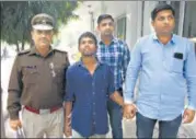  ?? YOGENDRA KUMAR/HT PHOTO ?? Sunil Kumar (20) was arrested from Jhansi for allegedly raping and murdering a threeyearo­ld girl.