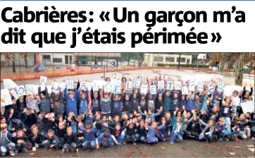  ??  ?? L’école des Cabrières a sensibilis­é les enfants au harcèlemen­t, à l’occasion de la journée nationale sur ce thème. (Photo I.V.)