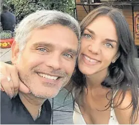  ?? LOS ANDES. ?? Pareja. Ricardo Luna junto a su novia Giuliana Lucoski.