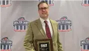  ?? ?? Will Aldam/Hearst Connecticu­t Media
North Haven’s Anthony Sagnella was named the Walter Camp CT High School Coach of the Year after leading his team to the Class MM championsh­ip, the first state title in the history of the program.