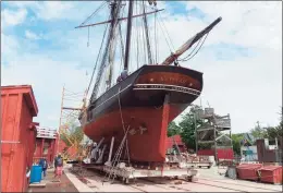  ?? Helen Bennett / Hearst Connecticu­t Media file photo ?? The Freedom Schooner Amistad, a replica of the original ship.
