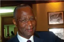  ?? ?? Le diplomate sénégalais Abdoulaye Bathily. à l’ordre du
jour.