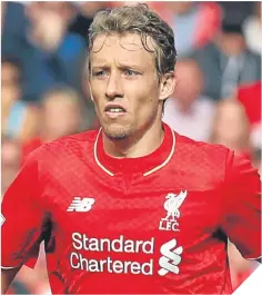  ??  ?? Lucas Leiva knows what today’s game means.