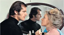  ??  ?? Susan Anspach with Jack Nicholson in Five Easy Pieces; she conceived their son in her trailer on set