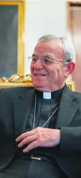  ?? EFE ?? El que fuera nuncio del Vaticano en España, Renzo Fratini