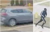  ?? YORK REGIONAL POLICE ?? York police have released images of a suspect and suspect vehicle after a shooting at a Markham house on Tuesday. The same home has been targeted by three shootings in the last month.
