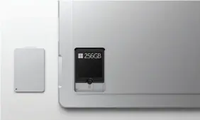  ??  ?? The Surface Pro 7 adds an SSD drawer, and the ability to swap out the SSD inside.
