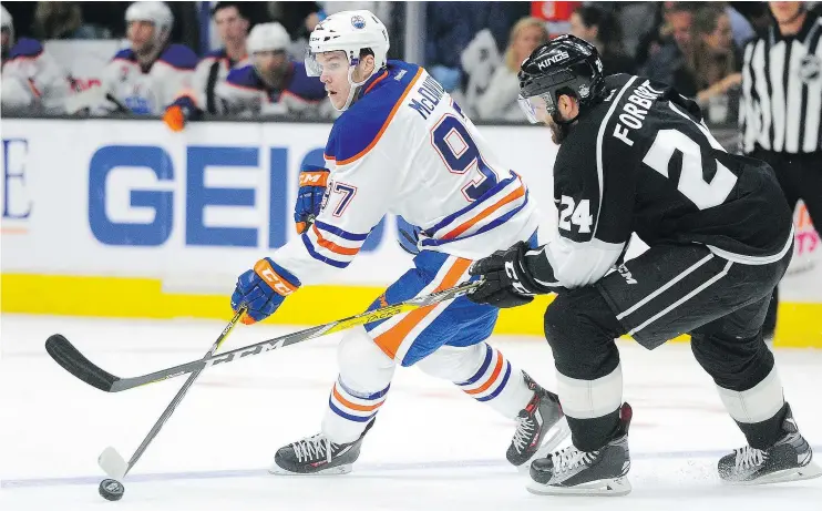  ??  ?? Connor McDavid and his Edmonton Oilers will have to lean on their speed and size to make some noise in the Stanley Cup playoffs. — THE ASSOCIATED PRESS FILES