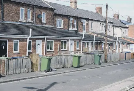  ??  ?? Railway Terrace, in Houghton, the street in which the fire crews were attacked.