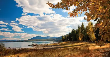  ?? Jeff Dow ?? Fall foliage bursts into blazing colors around Lake Tahoe and many other wondrous spots in the High Sierra.