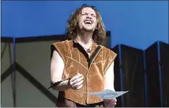  ?? PHOTO BY ANDREA MEDINA ?? Jack Prince plays Shakespear­e in Centennial High School’s “Something Rotten!”