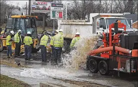  ?? MARSHALL GORBY / STAFF ?? “The water mains are breaking more frequently. The sewer lines are cracking more frequently,” said Pat Turnbull, environmen­tal services director.