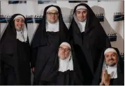  ?? PHOTO COURTESY OF JOHN DAGGETT ?? Christophe­r Yingling, Tyler Macready, Eric Crist, Hugh Abbott Jr, and Adam Dienner will perform in “Nunsense A-Men!”at Steel River Playhouse.