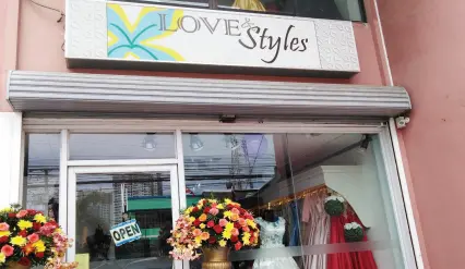  ??  ?? FACADE of Love & Styles along Quirino Avenue, Davao City