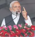  ?? ?? Modi: Denies accusation­s he failed to stop riots in Gujarat in 2002