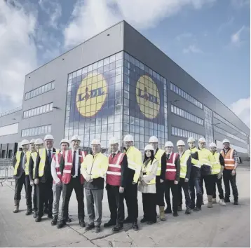  ??  ?? Lidl’s new Eurocentra­l site will be the bargain retailer’s largest distributi­on centre in Britain