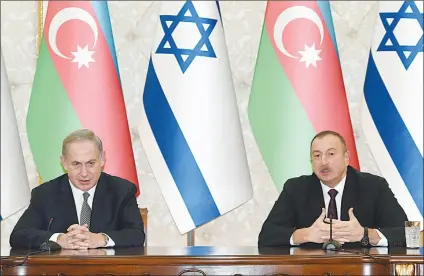  ??  ?? President Aliyev: Jewish community important factor in Azerbaijan-Israel relations.
